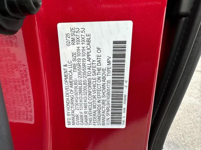 2025 HONDA ODYSSEY SP 5FNRL6H74SB051735