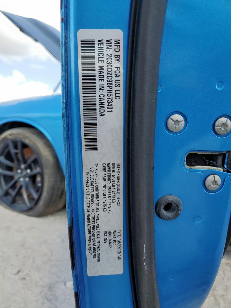 2023 DODGE CHALLENGER - 2C3CDZC96PH573401