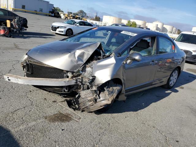 HONDA CIVIC LX 2007 gray  gas 1HGFA16537L033326 photo #1