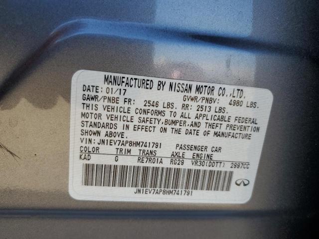 2017 INFINITI Q50 PREMIU JN1EV7AP8HM741791