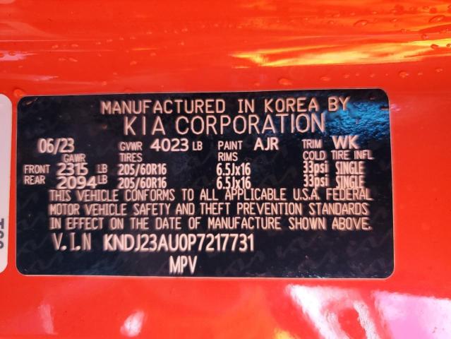 2023 KIA SOUL LX KNDJ23AU0P7217731