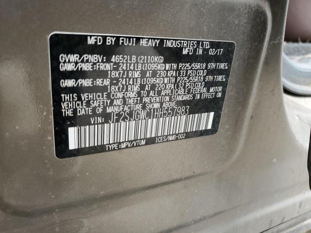 2017 SUBARU FORESTER 2.0XT TOURING JF2SJGWC1HH557983