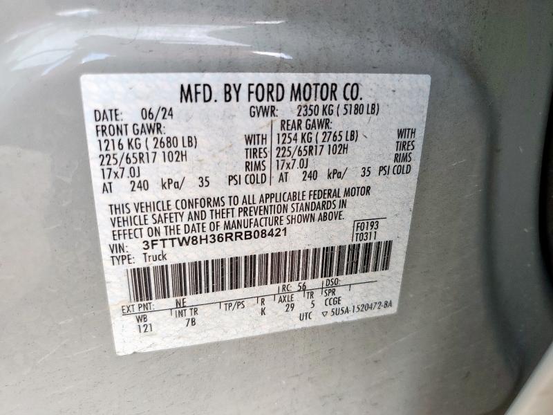 2024 FORD MAVERICK X 3FTTW8H36RRB08421