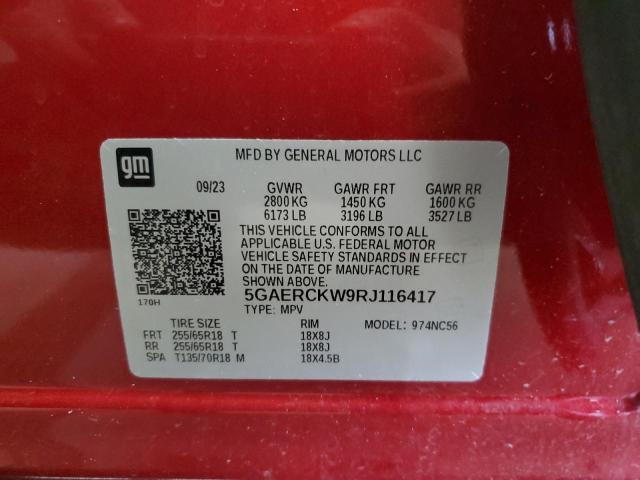2024 BUICK ENCLAVE PR 5GAERCKW9RJ116417