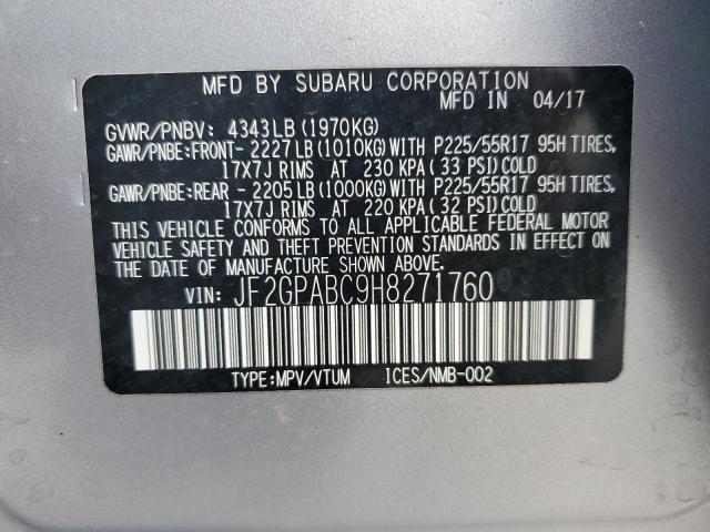 2017 SUBARU CROSSTREK JF2GPABC9H8271760