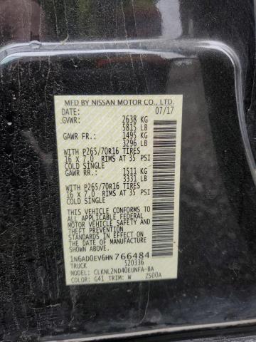2017 NISSAN FRONTIER S 1N6AD0EV6HN766484