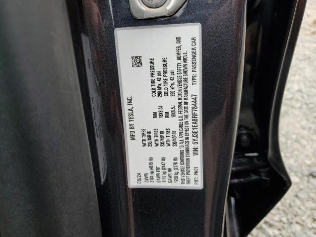 2024 TESLA MODEL 3 5YJ3E1EA8RF784447