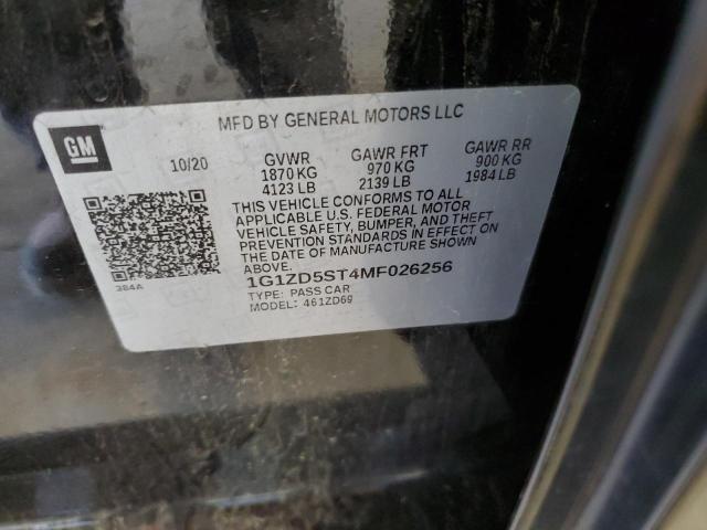 2021 CHEVROLET MALIBU LT 1G1ZD5ST4MF026256
