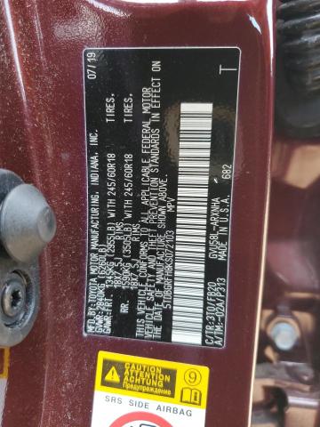 2019 TOYOTA HIGHLANDER - 5TDBGRFH8KS072103