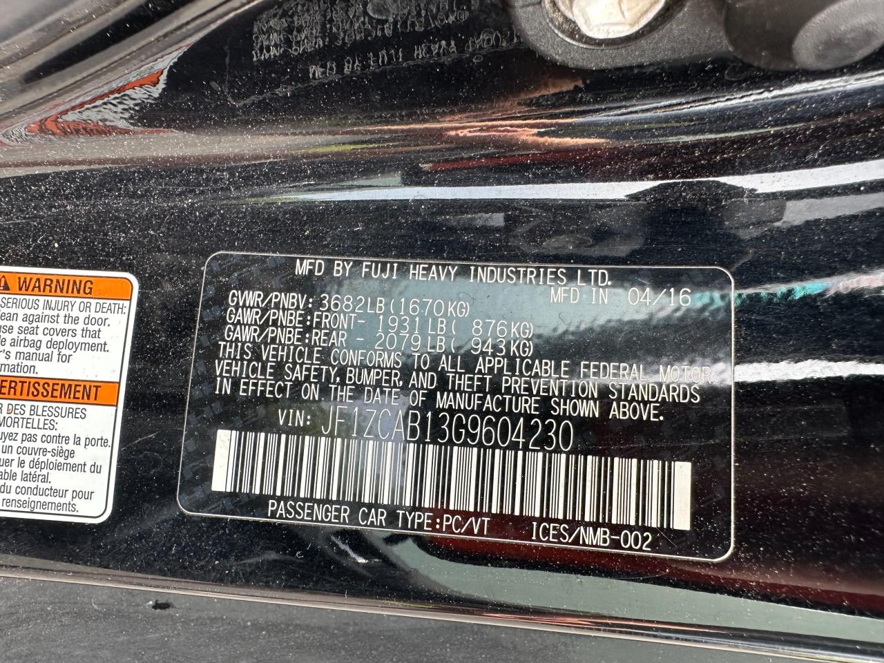 SUBARU BRZ 2.0 PREMIUM