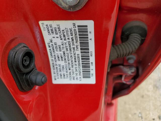 2016 HONDA CIVIC EX 2HGFC1F30GH632819