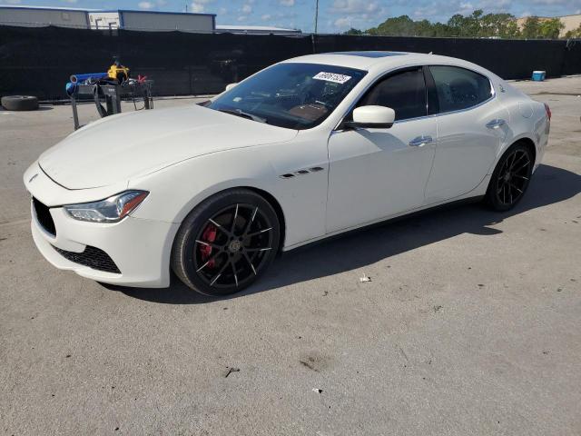 MASERATI GHIBLI S 2014 white sedan 4d gas ZAM57RTA2E1126867 photo #1