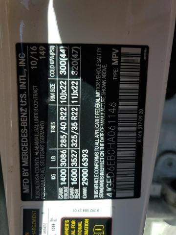 2017 MERCEDES-BENZ GLE COUPE 4JGED6EB0HA061146