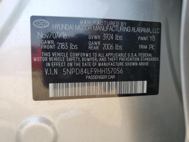 2017 HYUNDAI ELANTRA SE - 5NPD84LF9HH157056