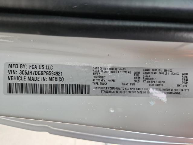 2023 RAM 1500 CLASS 3C6JR7DG9PG594921