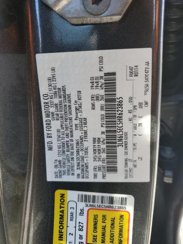 2017 LINCOLN MKZ RESERVE 3LN6L5EC5HR623865