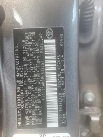 2023 TOYOTA CAMRY SE N 4T1T11AK8PU814251