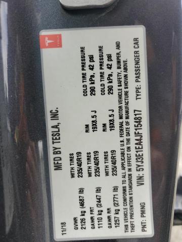 2018 TESLA MODEL 3 5YJ3E1EA4JF154817