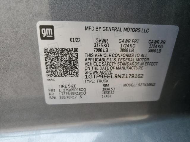 2022 GMC SIERRA LIM 1GTP9EEL9NZ179162