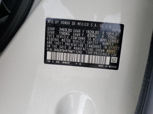 2019 HONDA FIT LX 3HGGK5H47KM711242