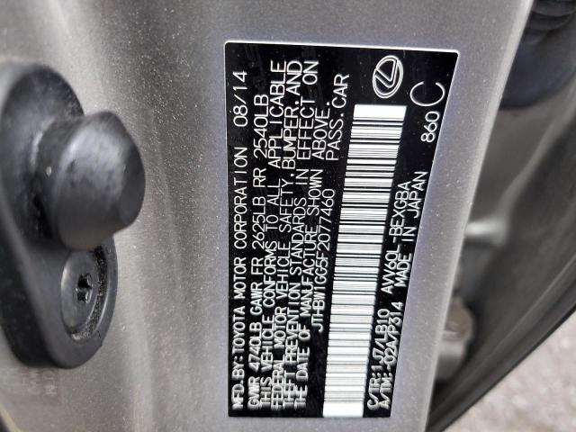 2015 LEXUS ES 300H JTHBW1GG5F2077460