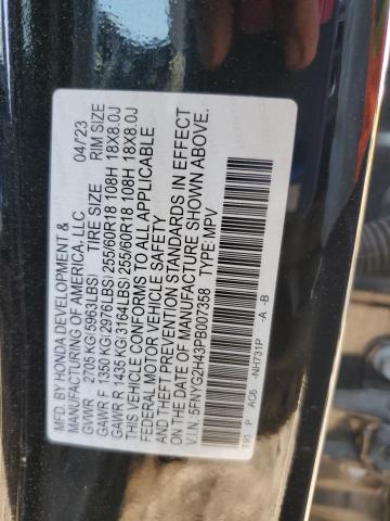 2023 HONDA PILOT EXL 5FNYG2H43PB007358
