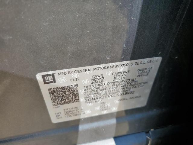 2020 CHEVROLET EQUINOX LT 3GNAXJEV0LS518902