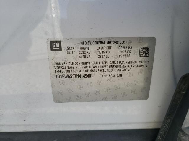 2017 CHEVROLET BOLT EV LT - 1G1FW6S07H4149401