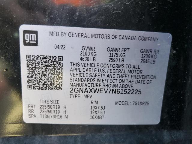 2022 CHEVROLET EQUINOX RS - 2GNAXWEV7N6152225
