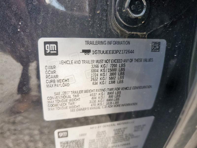 2023 GMC SIERRA K1500 AT4 1GTUUEE83PZ172644