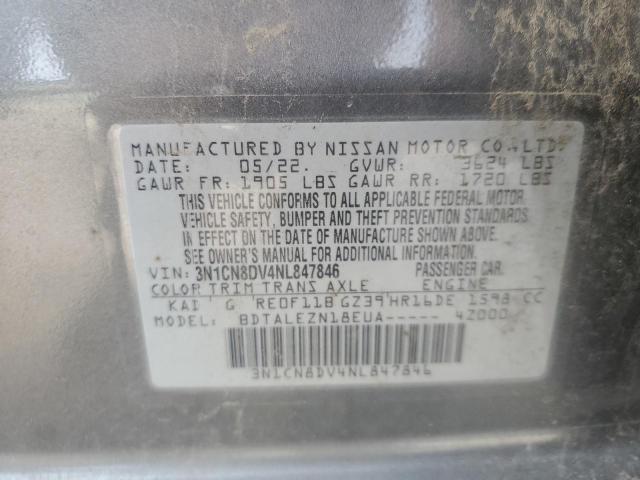 2022 NISSAN VERSA S 3N1CN8DV4NL847846