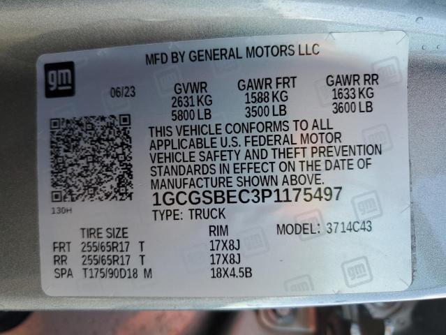 2023 CHEVROLET COLORADO 1GCGSBEC3P1175497
