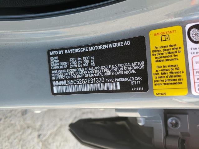 2016 MINI COOPER CLU WMWLN5C52G2E31330