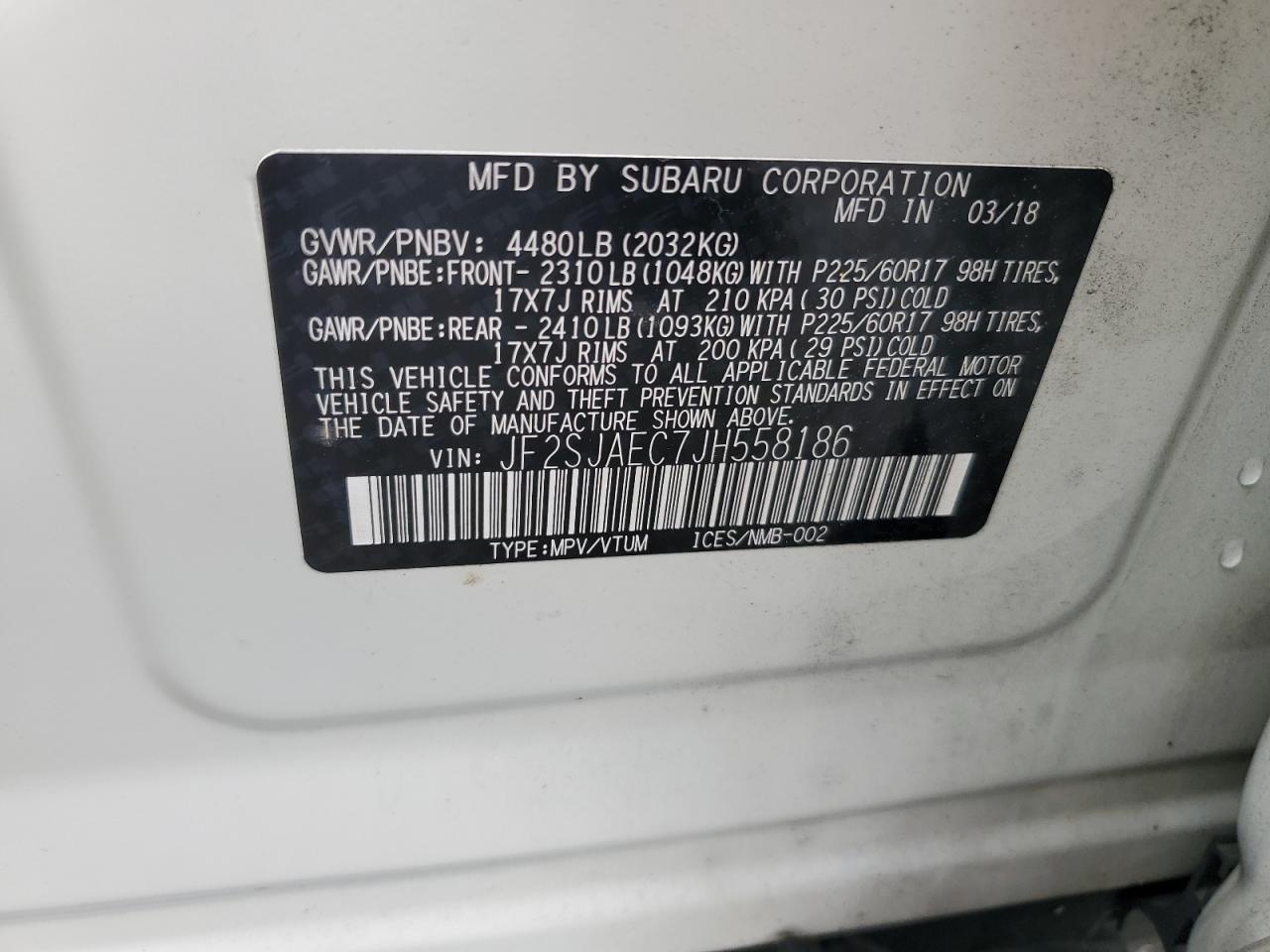 SUBARU FORESTER 2.5I PREMIUM