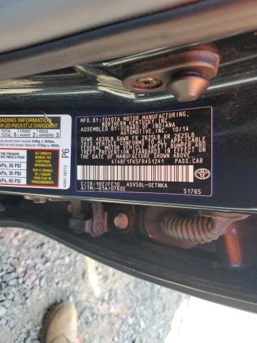 2015 TOYOTA CAMRY LE 4T4BF1FK5FR451241