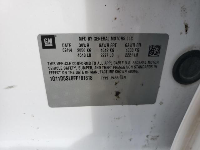 2015 CHEVROLET MALIBU 2LT 1G11D5SL8FF181618