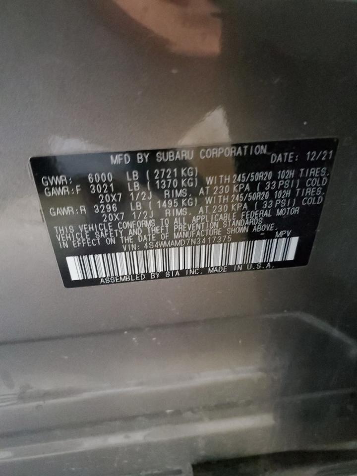 SUBARU ASCENT LIMITED