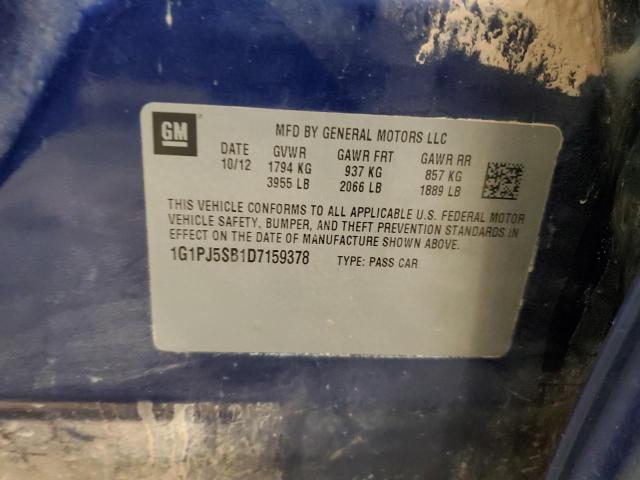 2013 CHEVROLET CRUZE ECO - 1G1PJ5SB1D7159378