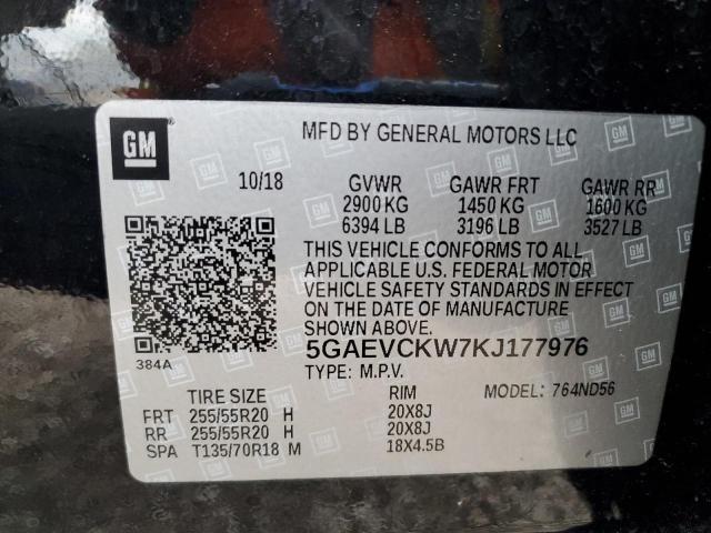 2019 BUICK ENCLAVE AV 5GAEVCKW7KJ177976