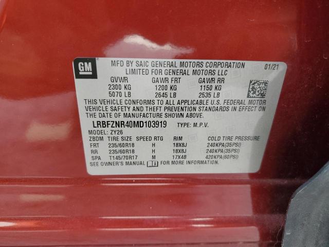 2021 BUICK ENVISION E LRBFZNR40MD103919