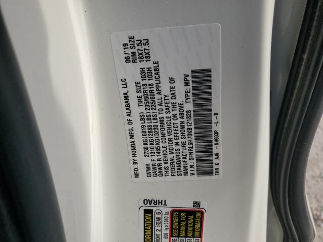 2019 HONDA ODYSSEY EX 5FNRL6H70KB121828