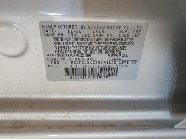 2021 NISSAN VERSA SV 3N1CN8EVXML831759