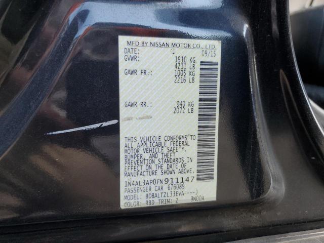 2015 NISSAN ALTIMA 2.5 1N4AL3AP0FN911147