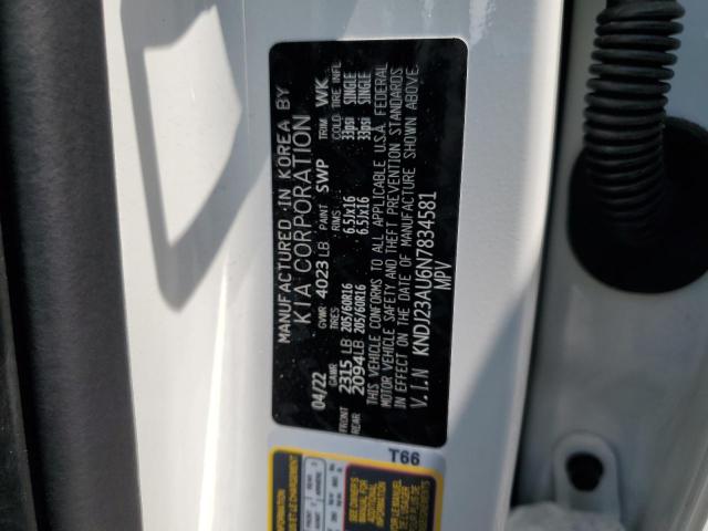 2022 KIA SOUL LX KNDJ23AU6N7834581