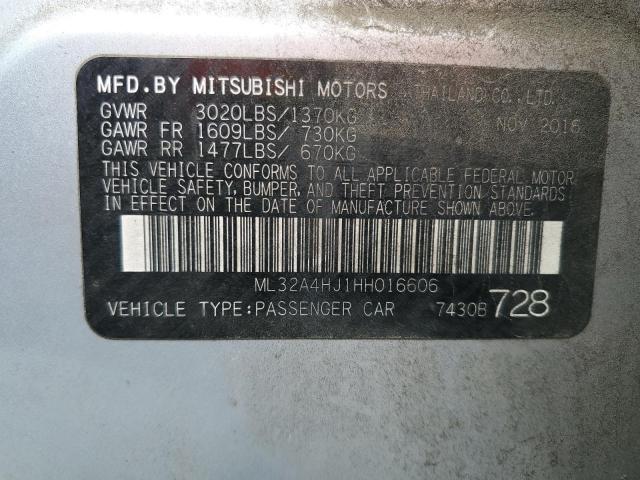 2017 MITSUBISHI MIRAGE SE ML32A4HJ1HH016606