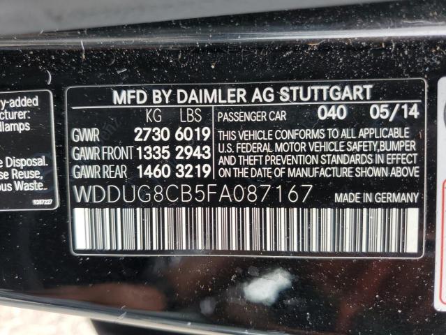 2015 MERCEDES-BENZ S 550 WDDUG8CB5FA087167
