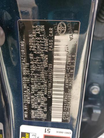 2018 TOYOTA CAMRY L 4T1B11HK3JU647709