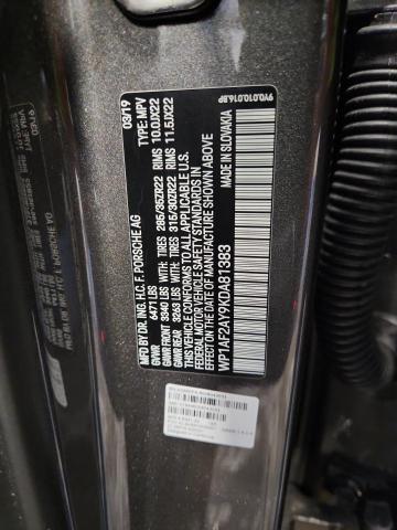 2019 PORSCHE CAYENNE TU - WP1AF2AY9KDA81383