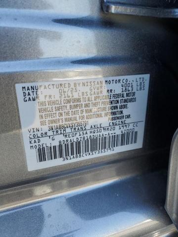 2025 NISSAN SENTRA SV 3N1AB8CVXSY355791