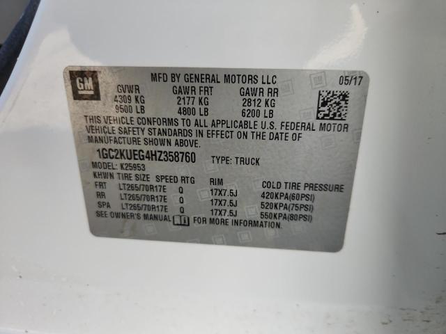 2017 CHEVROLET SILVERADO #3237155978